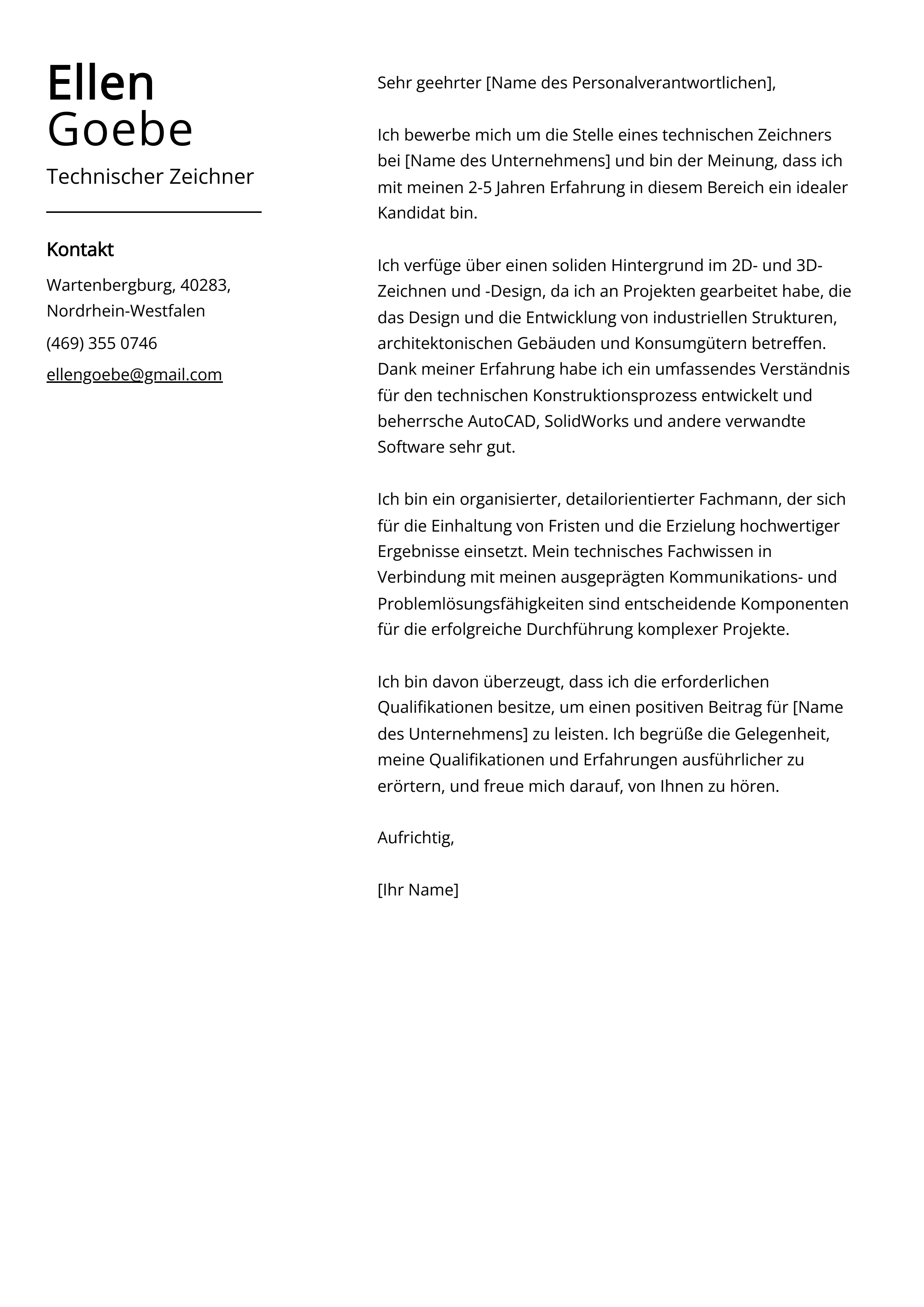 Materialplaner Anschreiben Beispiel MOFAF Materialplaner Anschreiben Beispiel MOFAF
