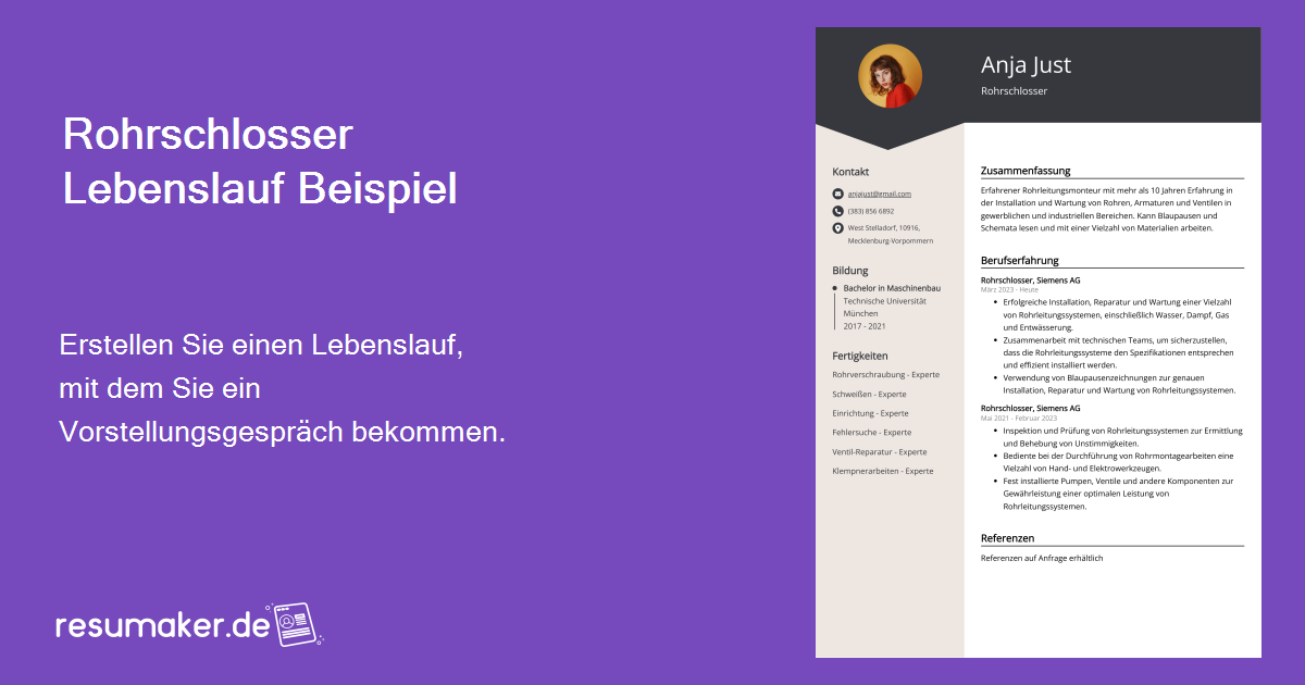 Beispiele für einen Lebenslauf (Vorlage & 20 Tipps)